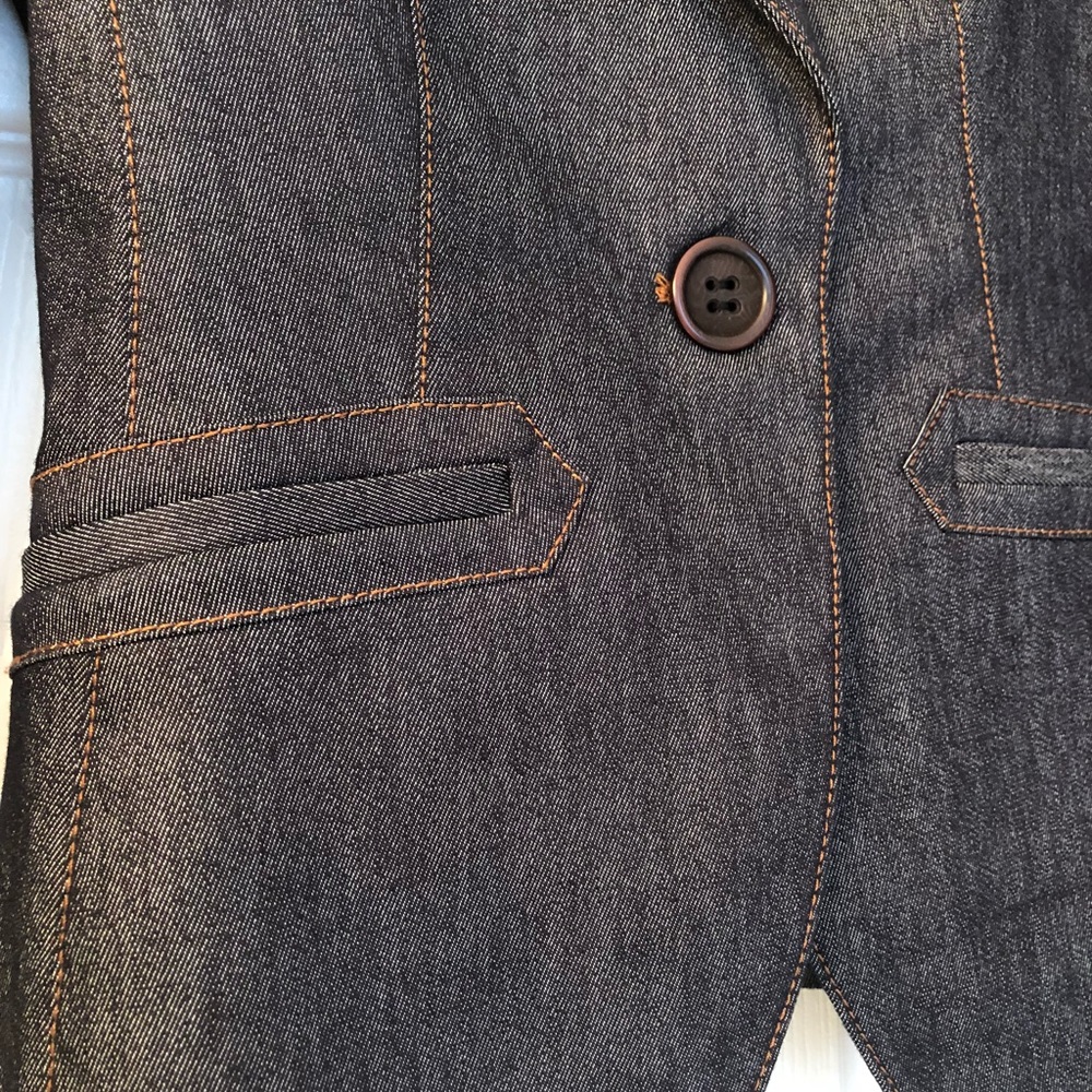 ZARA Basic Jean Blazer 💄 - Picture 4 of 7